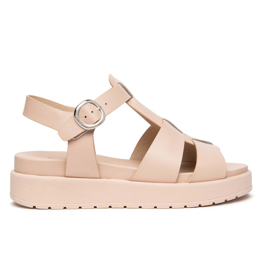Sandali Platform NeroGiardini Donna E617050-614 | Pelle Rosa, Tacco Comodo