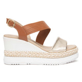 Sandali Zeppa NeroGiardini E616010-418 | Tacco Comodo