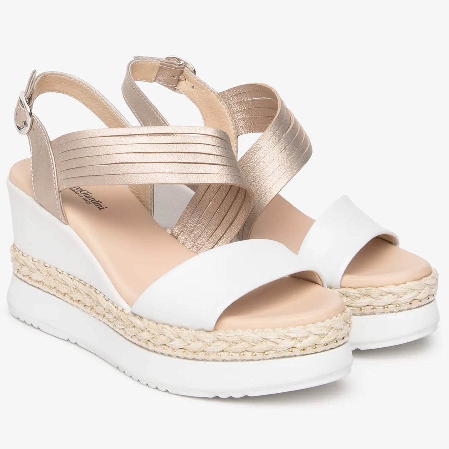 Sandali Zeppa NeroGiardini E616010-707 | Tacco 8,5 cm Comodo