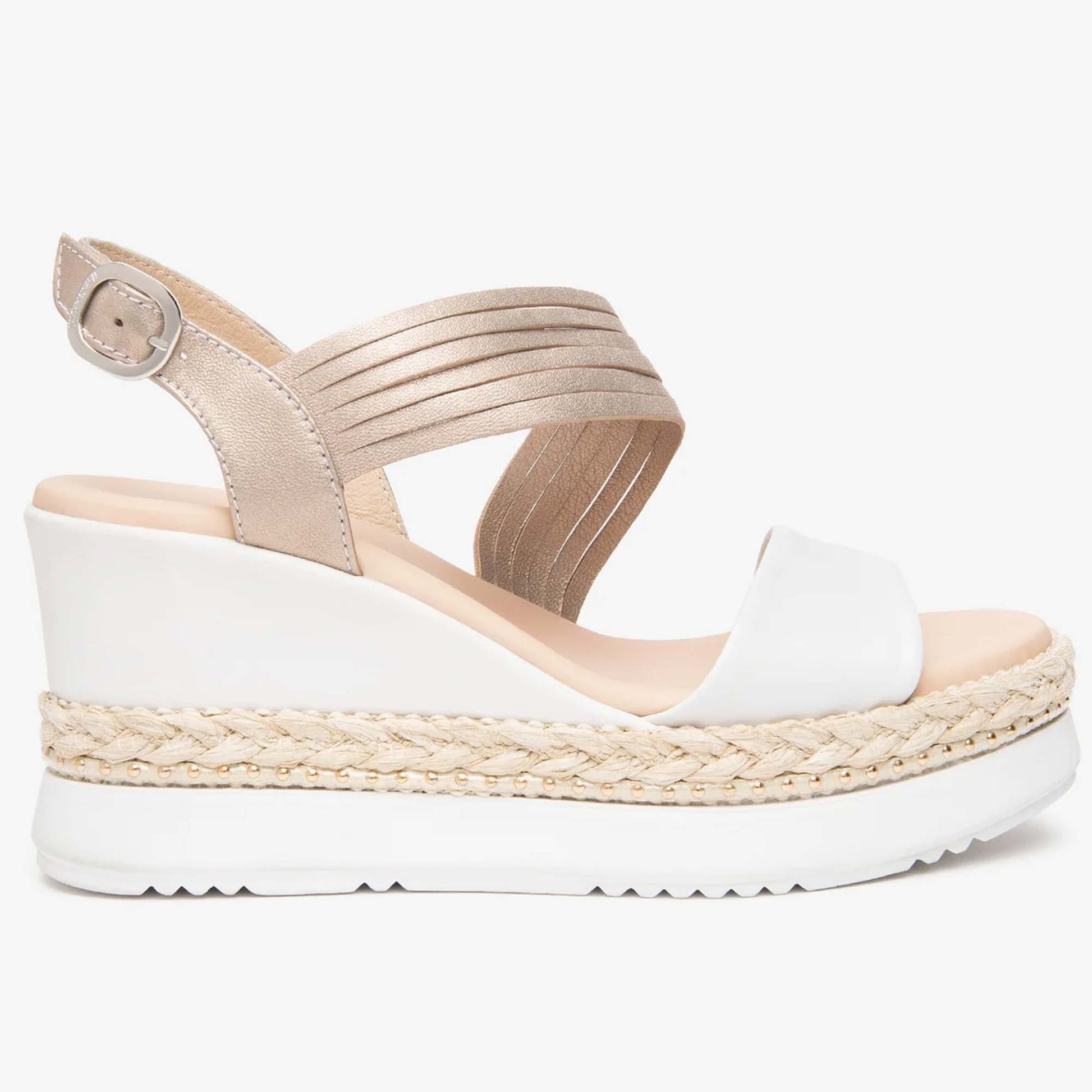 Sandali Zeppa NeroGiardini E616010-707 | Tacco 8,5 cm Comodo