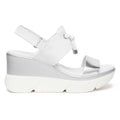 Sandali Zeppa NeroGiardini E616061-700 in Pelle Beige | Tacco Comodo