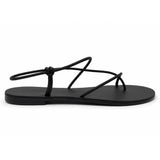 Sandali flat Nicolas Lainas 67G in Pelle Nero | Tacco Basso Comodo