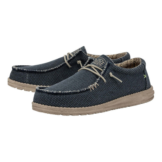 Scarpe Hey Dude Wally Braided Uomo 40003-4NM Blu | Comode, leggere, slip-on