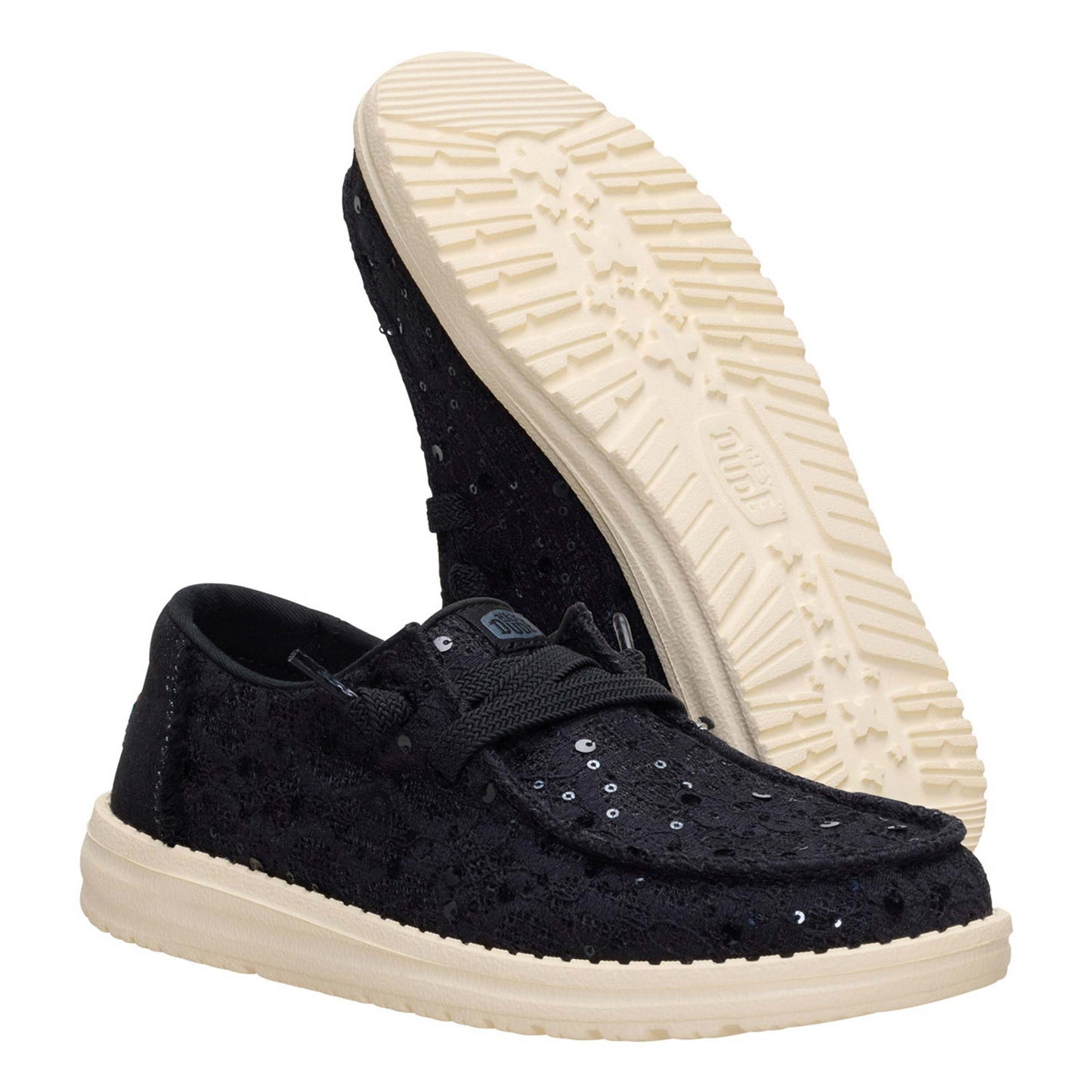 Scarpe Hey Dude Wendy Sequin Lace donna 45478-001 | leggere, comode e slip-on