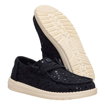 Scarpe Hey Dude Wendy Sequin Lace donna 45478-001 | leggere, comode e slip-on