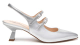 Sling-Back NeroGiardini Donna Pelle E512253-700 | Décolleté Tacco 5 cm