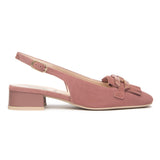 Sling-back NeroGiardini Donna Camoscio E615501-671 | Tacco Comodo 3 cm