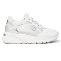 Sneakers NeroGiardini E615180D 707 Donna Pelle Traforata Bianca | Tendenza e Comodità