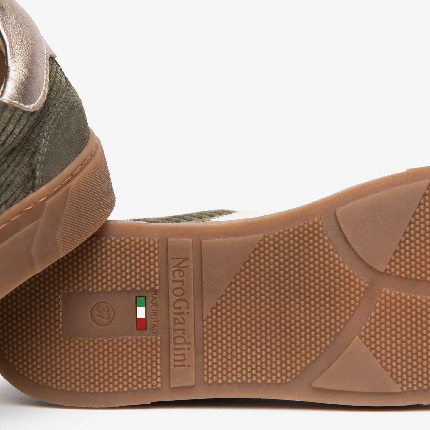 Sneakers NeroGiardini I617428D-503 Verde Donna | Scarpe Made in Italy