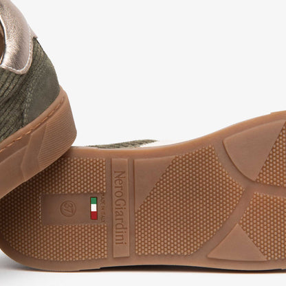 Sneakers NeroGiardini I617428D-503 Verde Donna | Scarpe Made in Italy