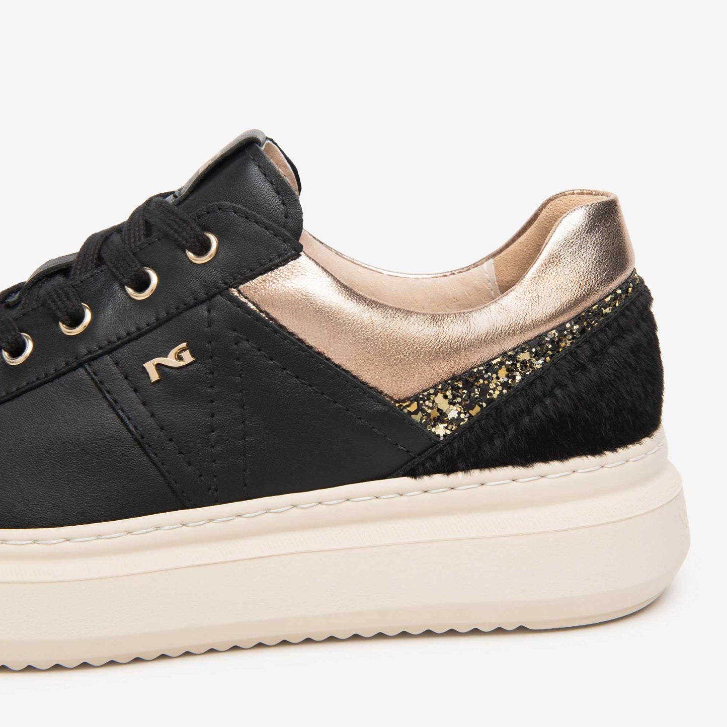 Sneakers NeroGiardini I617430D-100 Donna Nere Platform | Scarpe Made in Italy