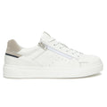 Sneakers NeroGiardini Uomo E601130-707 in Pelle Bianca | Pratiche con Cerniera