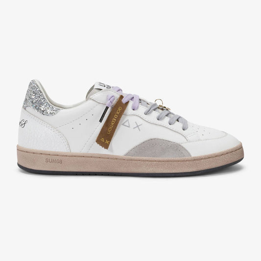 Sneakers SUN68 Urban Street Z46249-01 donna bianche in pelle