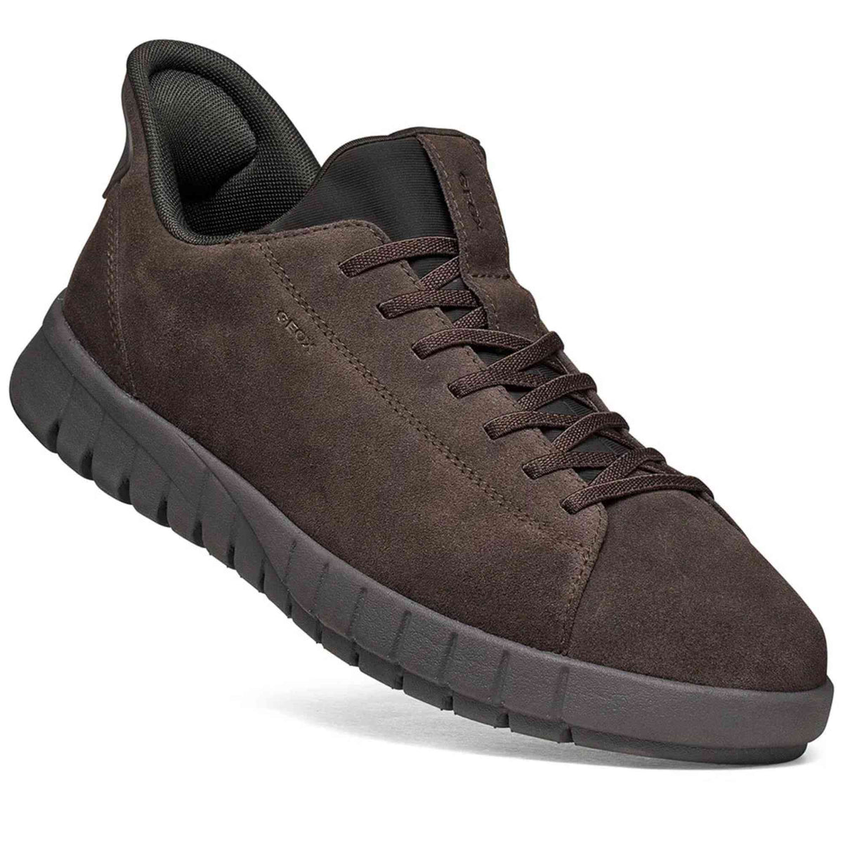 Sneakers uomo Geox Flextride Plus marroni dettaglio tomaia