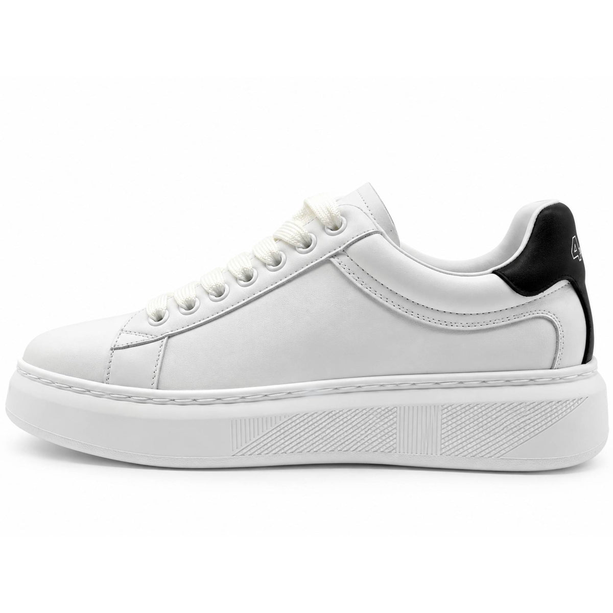 Sneakers uomo Paciotti 4US 00111 bianche dettaglio pelle