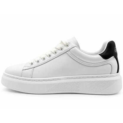 Sneakers uomo Paciotti 4US 00111 bianche dettaglio pelle