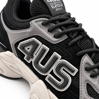 Sneakers uomo Paciotti 4US 25-902 nere dettaglio
