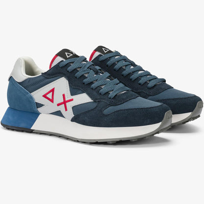 Sneakers uomo SUN68 Jaki Solid Z36115-07 Blu | Comoda e Contemporanea