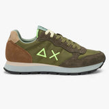 Sneakers uomo SUN68 Tom Multicolor Z36106-19 verde militare | Casual e Sportiva