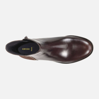 Stivaletti Geox Camexia D565EE donna marrone: comfort ed eleganza per l’Autunno Inverno