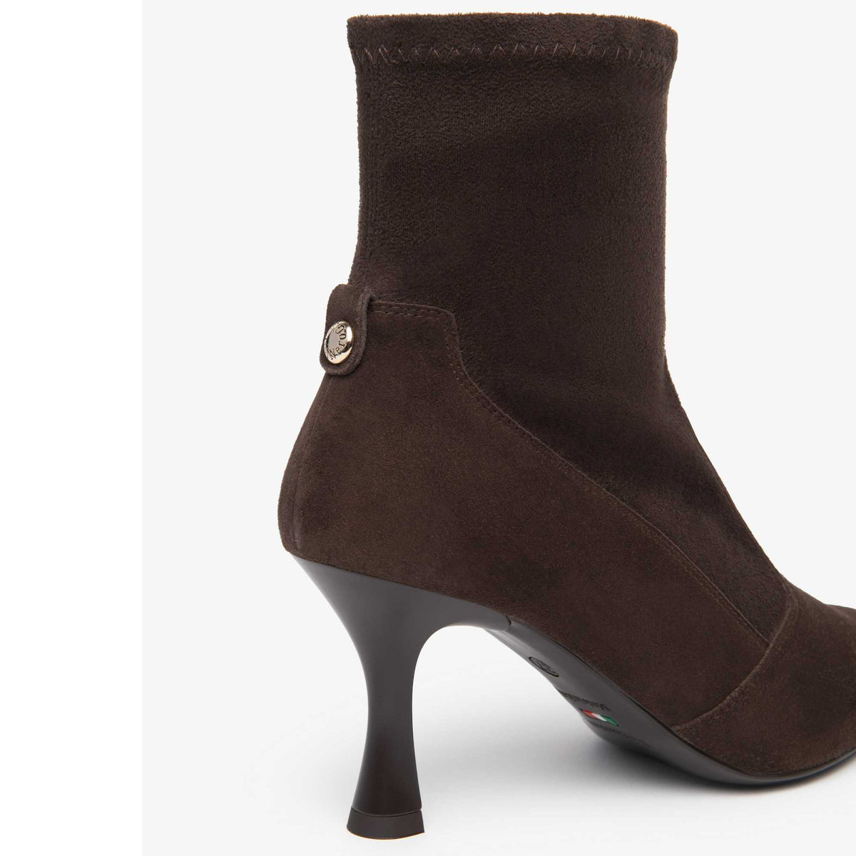 Stivaletti NeroGiardini I614483DE-300 donna marroni Made in Italy, con tacco 7,5 cm e interno in pelle. Acquista online da Toma Calzature