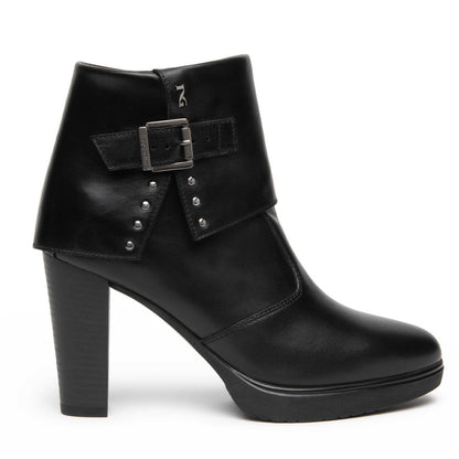 Tronchetti NeroGiardini donna I617273D-100 neri in pelle