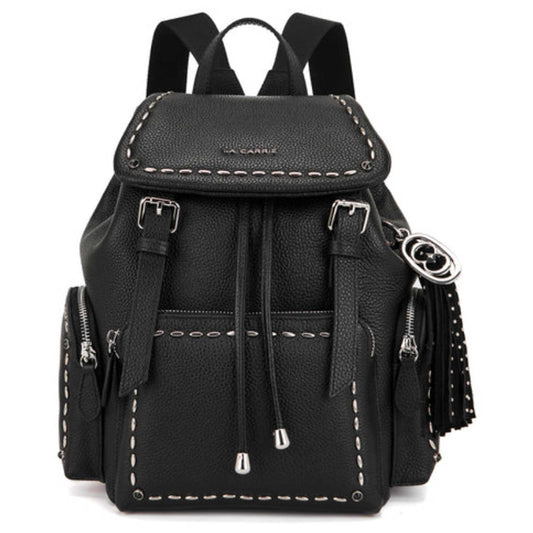 Zaino La Carrie Rock 162P-ZS-272 donna nero con borchie