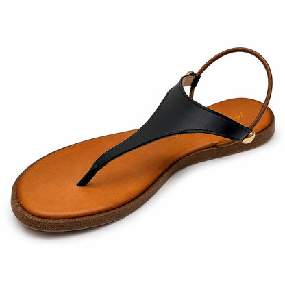 Sandali 18+ Infradito 9055 in pelle nera