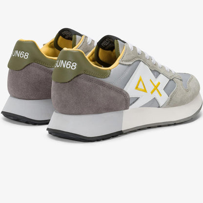 Sneakers uomo SUN68 Jaki Solid Z36115-06 Grigio | Comoda e Accattivante