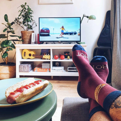 Calze Food Socks BF1008 "I'm Hot" Socks Burger and Fries