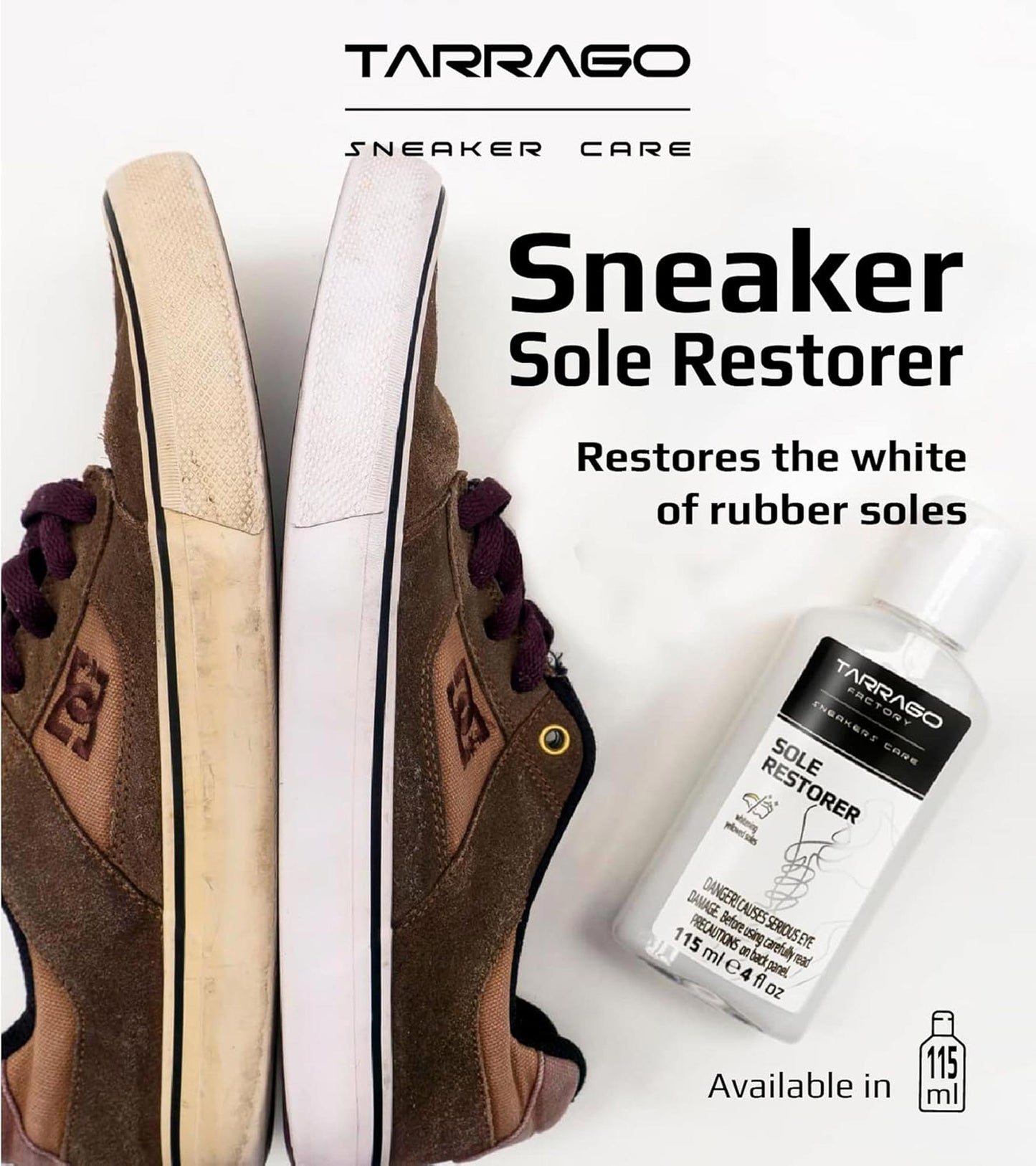 Detergente Tarrago "Sole Restorer" per sbiancare la gomma delle scarpe