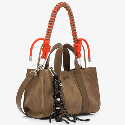 Mini bag velvet corduroy SUN68 Y46221_77 beige scuro