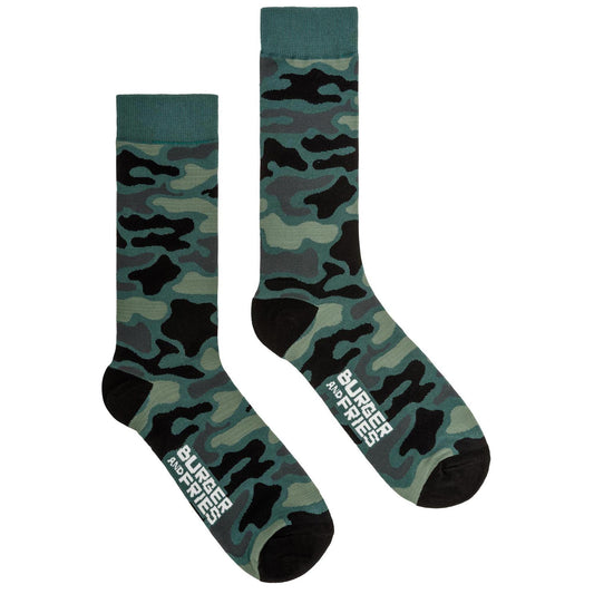 Calze Camouflage Socks BF1208 "Militare" Socks Burger and Fries