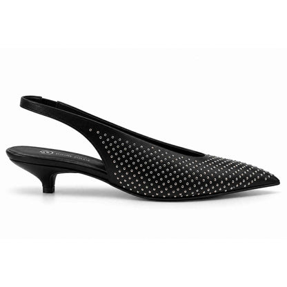Slingback borchiato Divine Follie 7375 Decolte nero