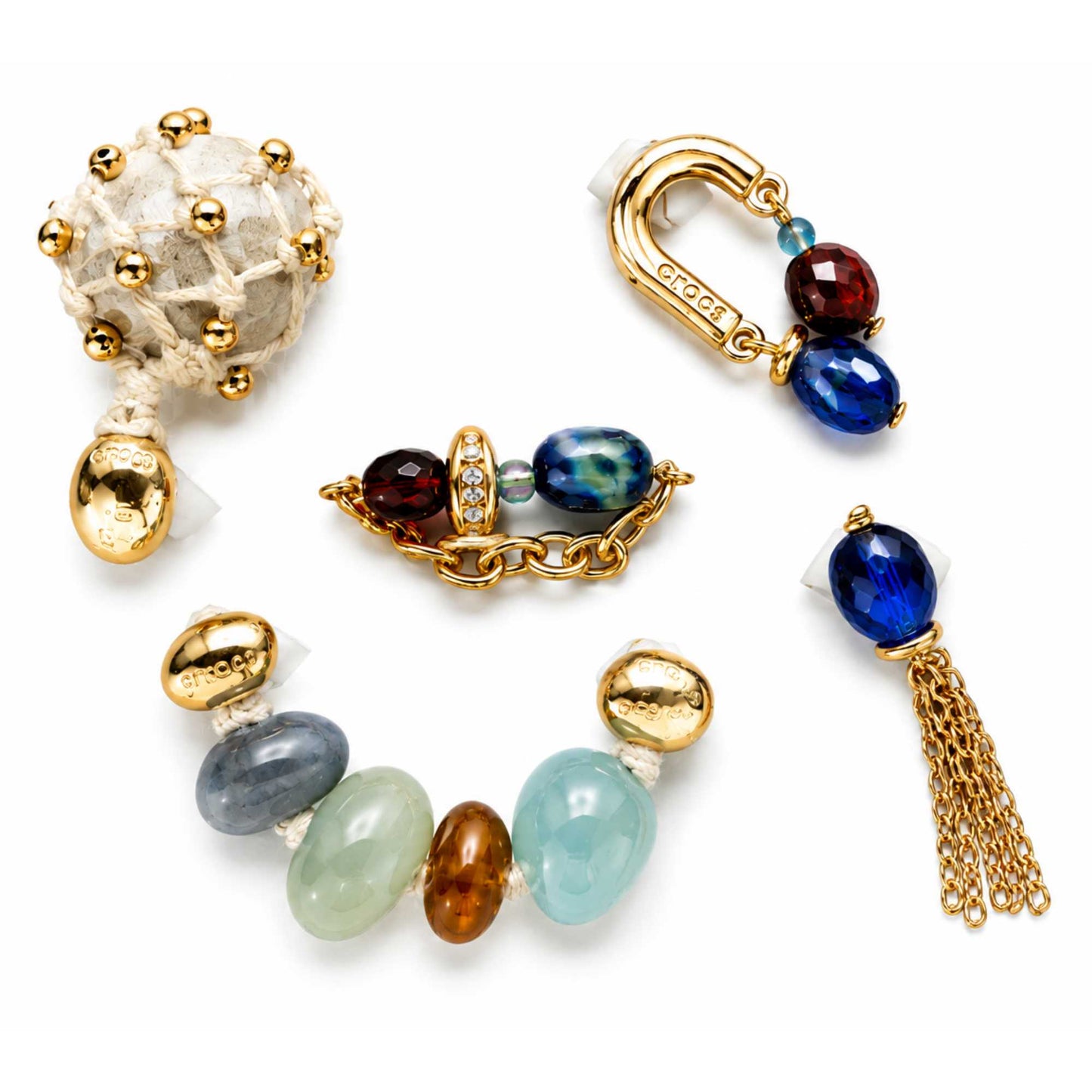 Jibbitz™ Charms per Sabot Unisex stone and gold 5pz