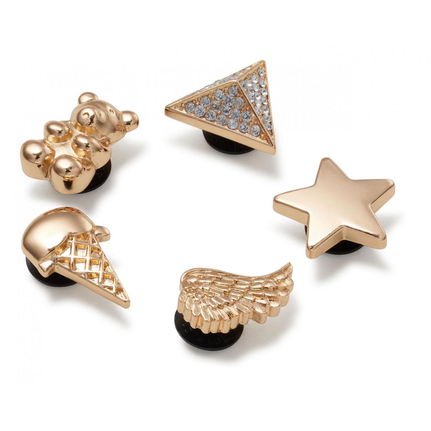 Jibbitz™ Charms per Sabot Unisex gold icons 5pz