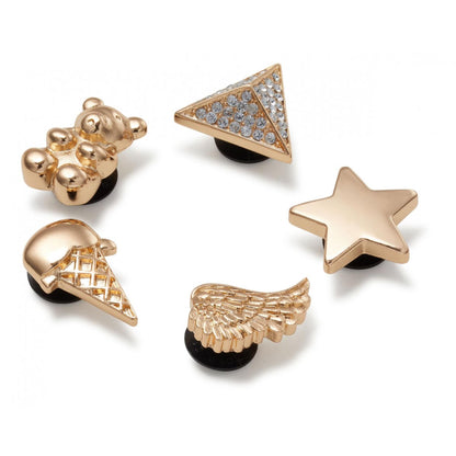 Jibbitz™ Charms per Sabot Unisex gold icons 5pz