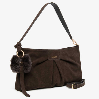 Borsa a spalla in pelle NeroGiardini I644341D-300 donna Marrone