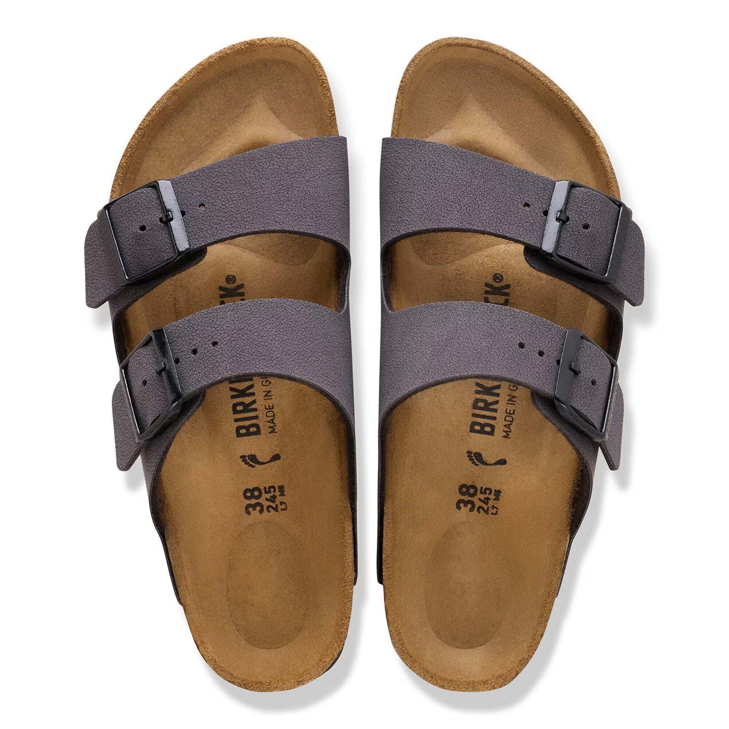 Sandali Arizona Unisex Birkenstock Velvet Grey | Calzata Stretta 1032023 (39-45)