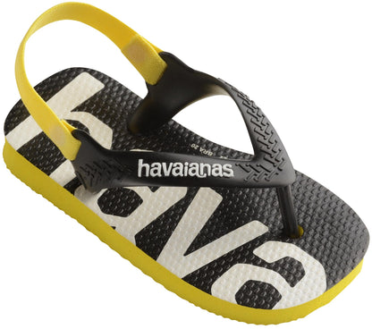 Sandali infradito Havaianas Baby  Logomania giallo 41457952197