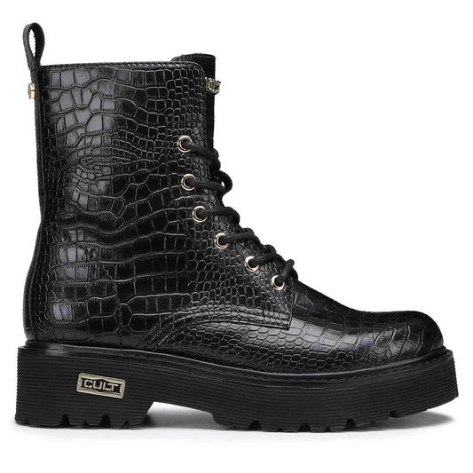 Anfibio donna CULT Slash CLW3037-02 in pelle cocco nero - foto 1
