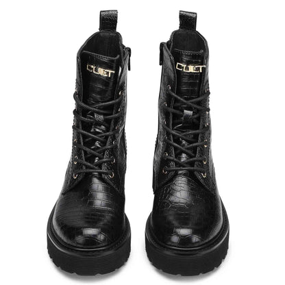Anfibio donna CULT Slash CLW3037-02 in pelle cocco nero - foto 4