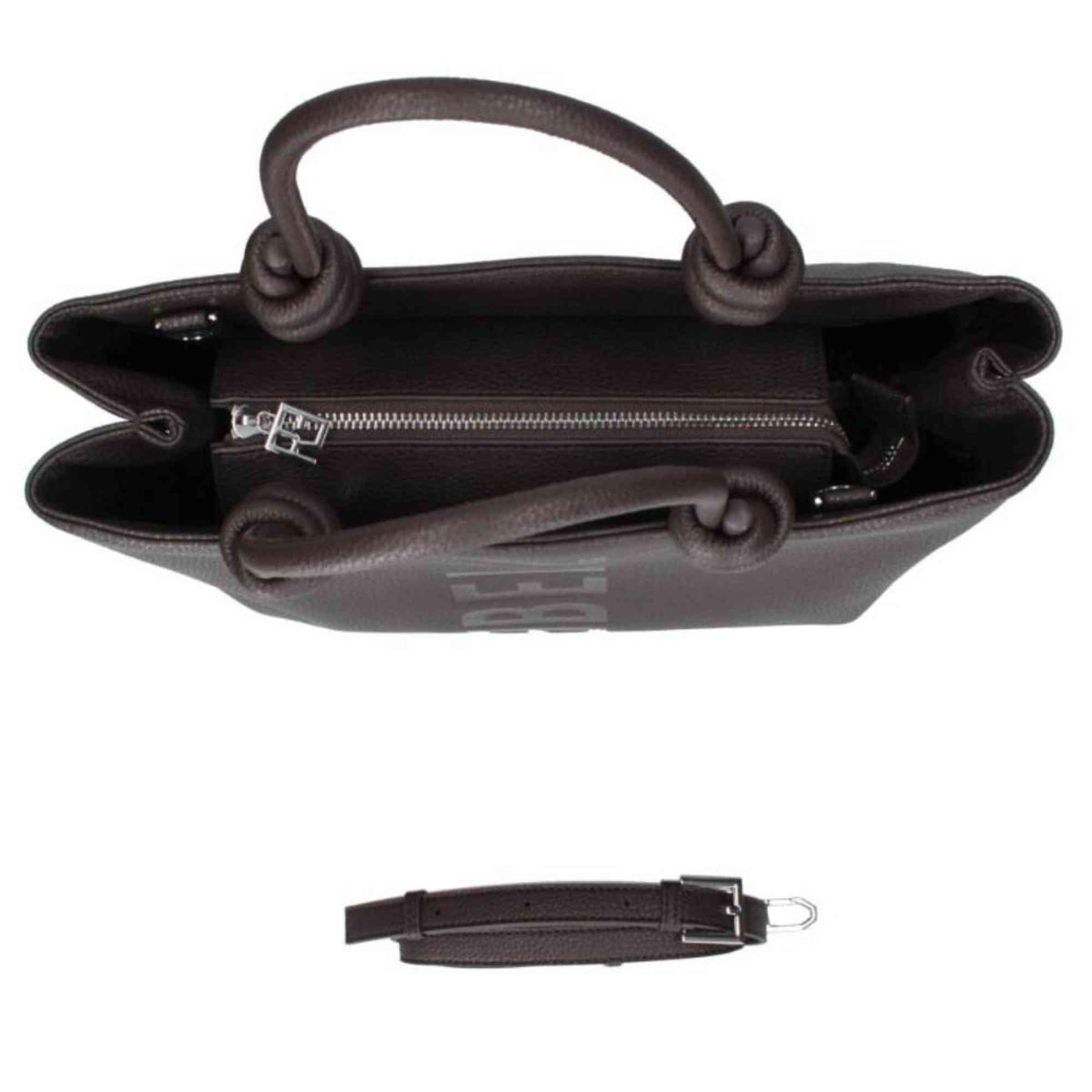 Borsa Rebelle ASE Big Old Brown in Pelle Riciclata | Borsa a Cartella con Tracolla