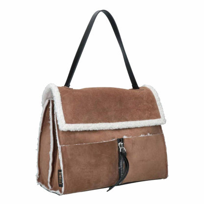 Borsa a cartella  REBELLE CLIO HYPER borsa donna in pelle marrone