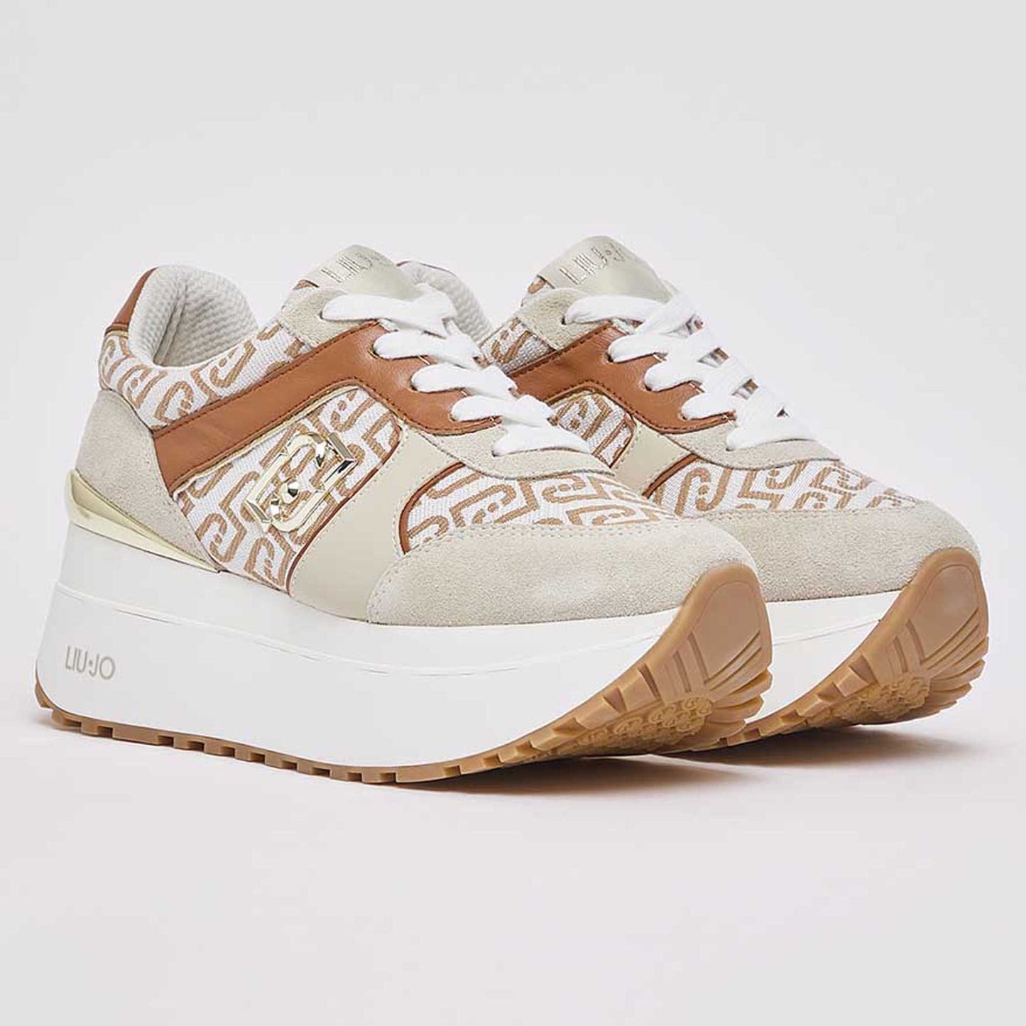 Sneakers LIU JO "Maxi Wonder PLUS 02" BA6019 beige