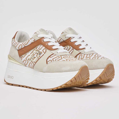 Sneakers LIU JO "Maxi Wonder PLUS 02" BA6019 beige