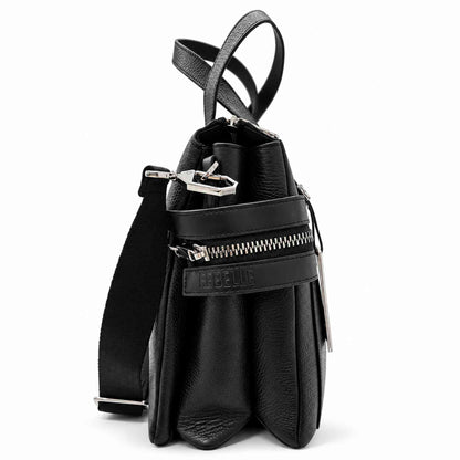 Borsa Rebelle Nikole a cartella in pelle nera – immagine prodotto 4