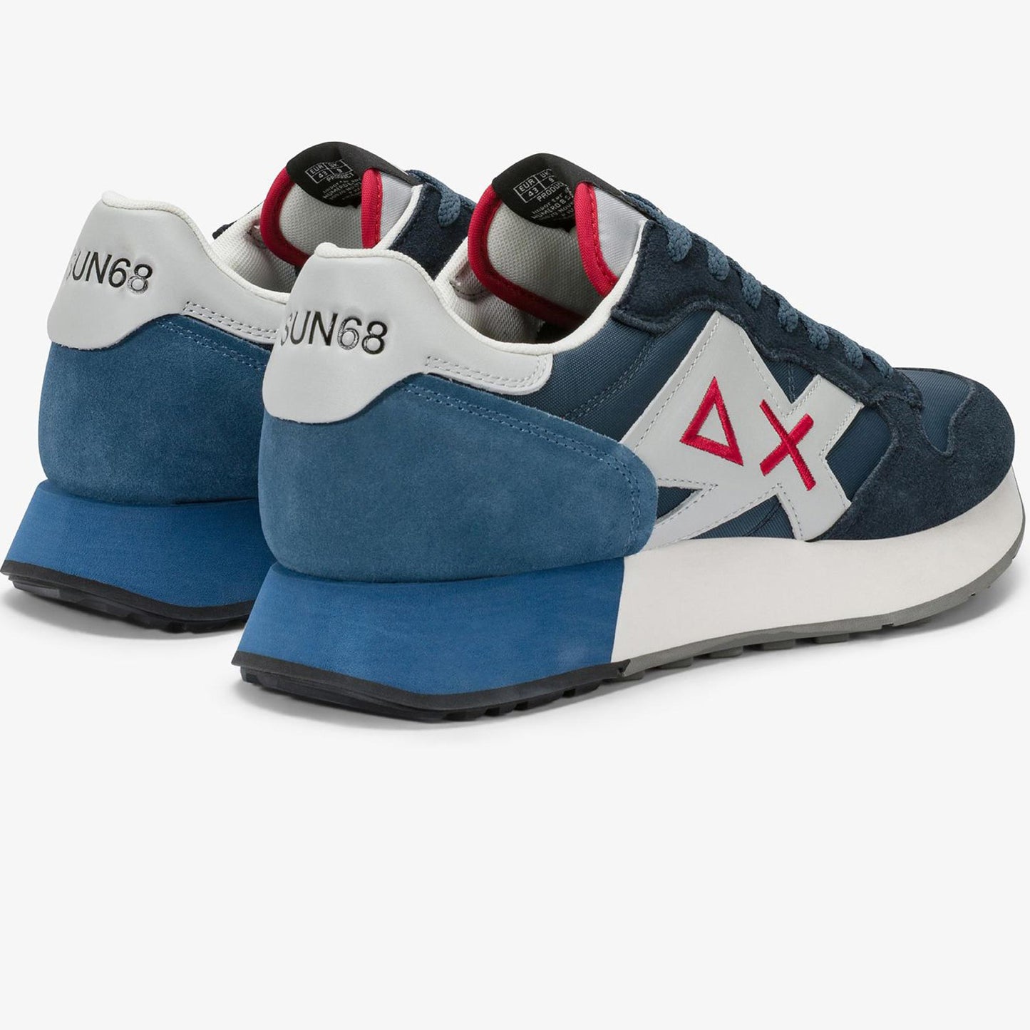 Sneakers uomo SUN68 Jaki Solid Z36115-07 Blu | Comoda e Contemporanea