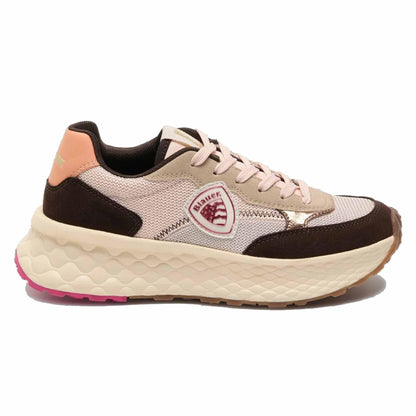 Sneaker Blauer LYNN01 donna marrone/fuxia