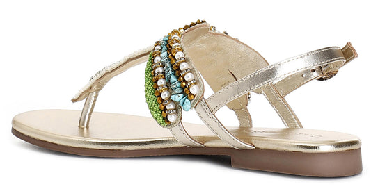 Sandali CafèNoir GG9555 infradito con applicazioni libellula